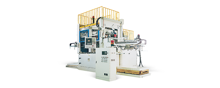 FCSP Single station type pressure and vacuum thermoforming machine